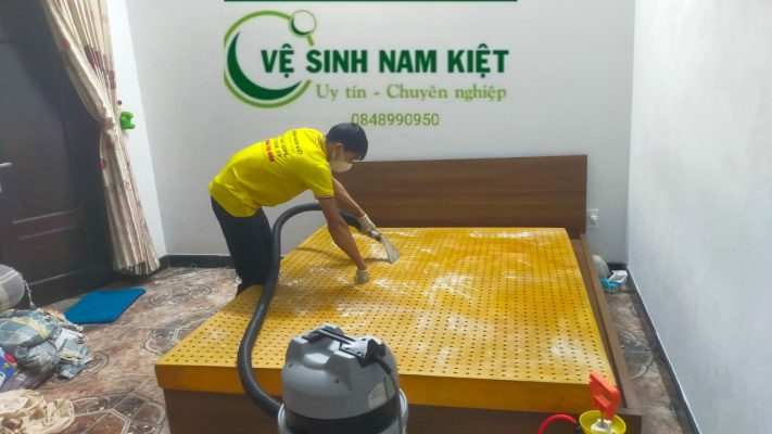 vệ sinh nệm cao su tại nhà